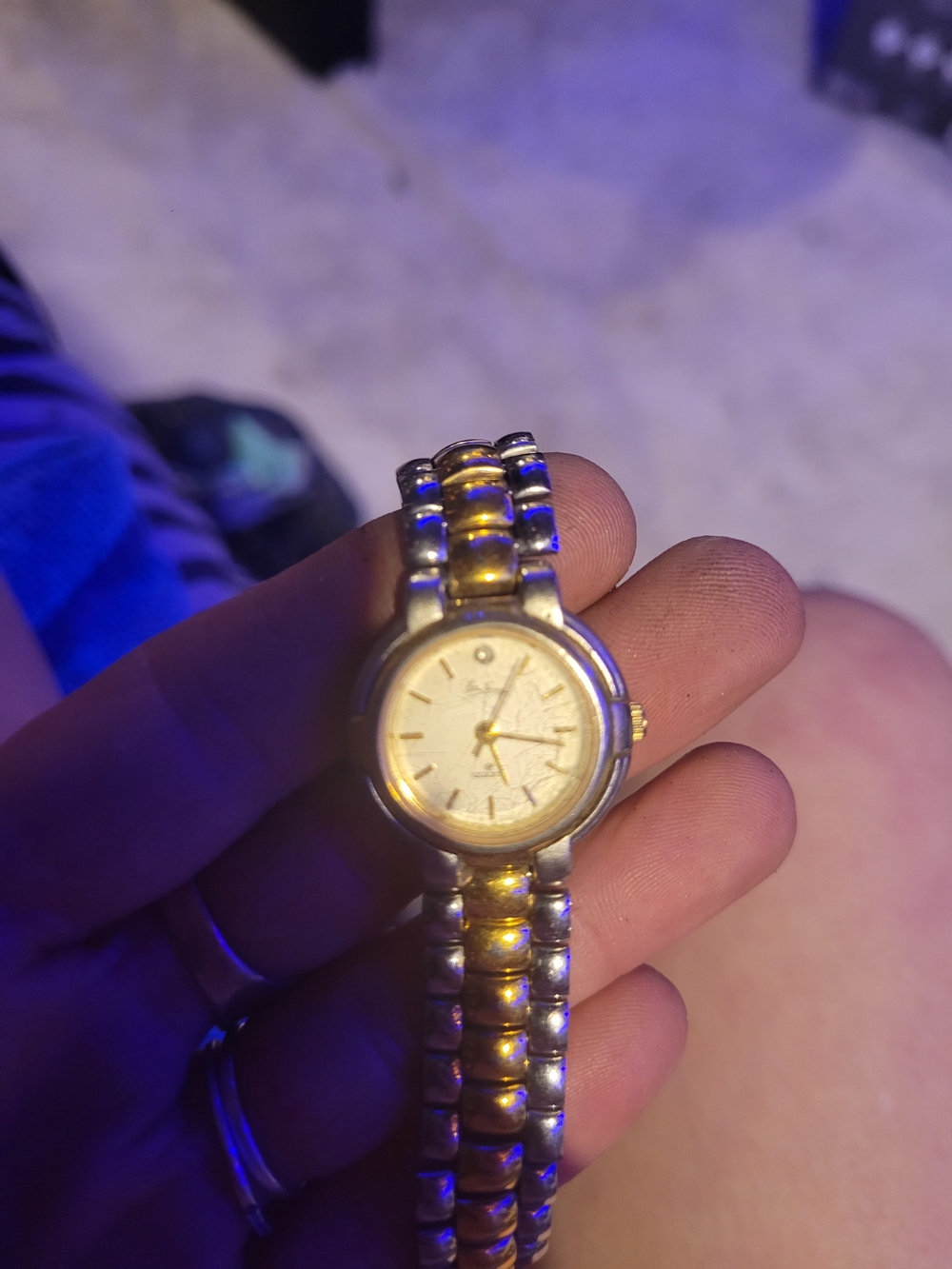 Two-Tone Gold and Silver Ladies' Quartz Watch